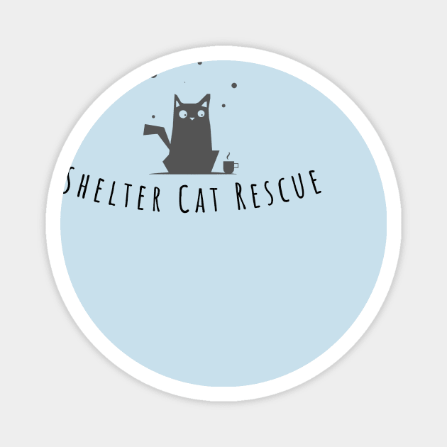 Shelter Cat Rescue Magnet by MelHartman